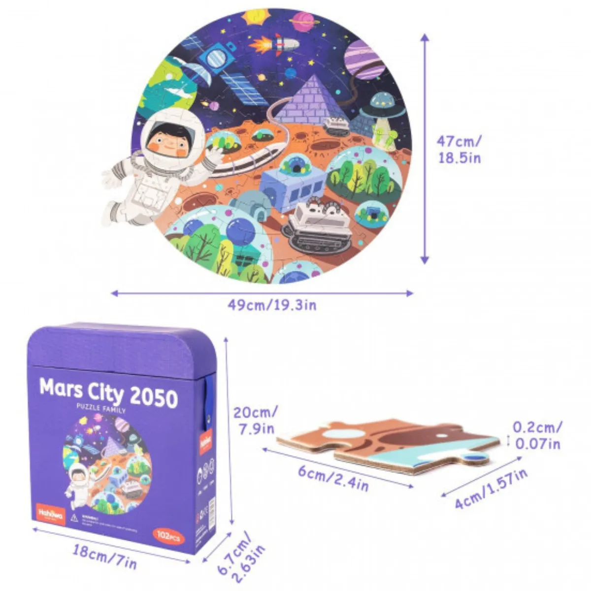Puzzle Circular Infantil 102pzas