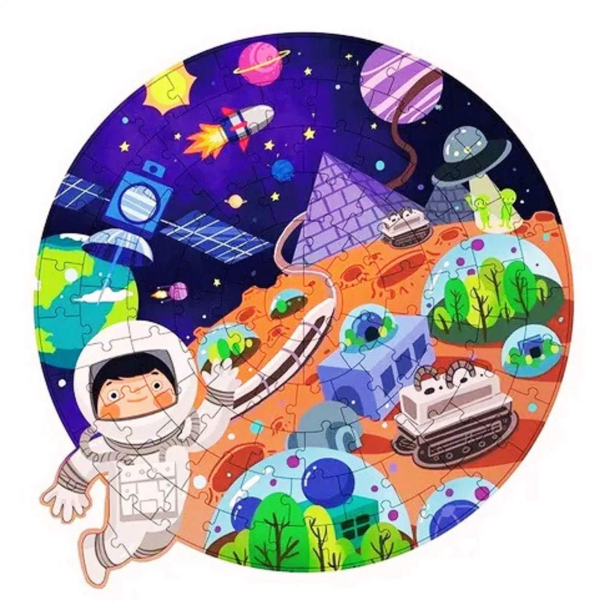 Puzzle Circular Infantil 102pzas