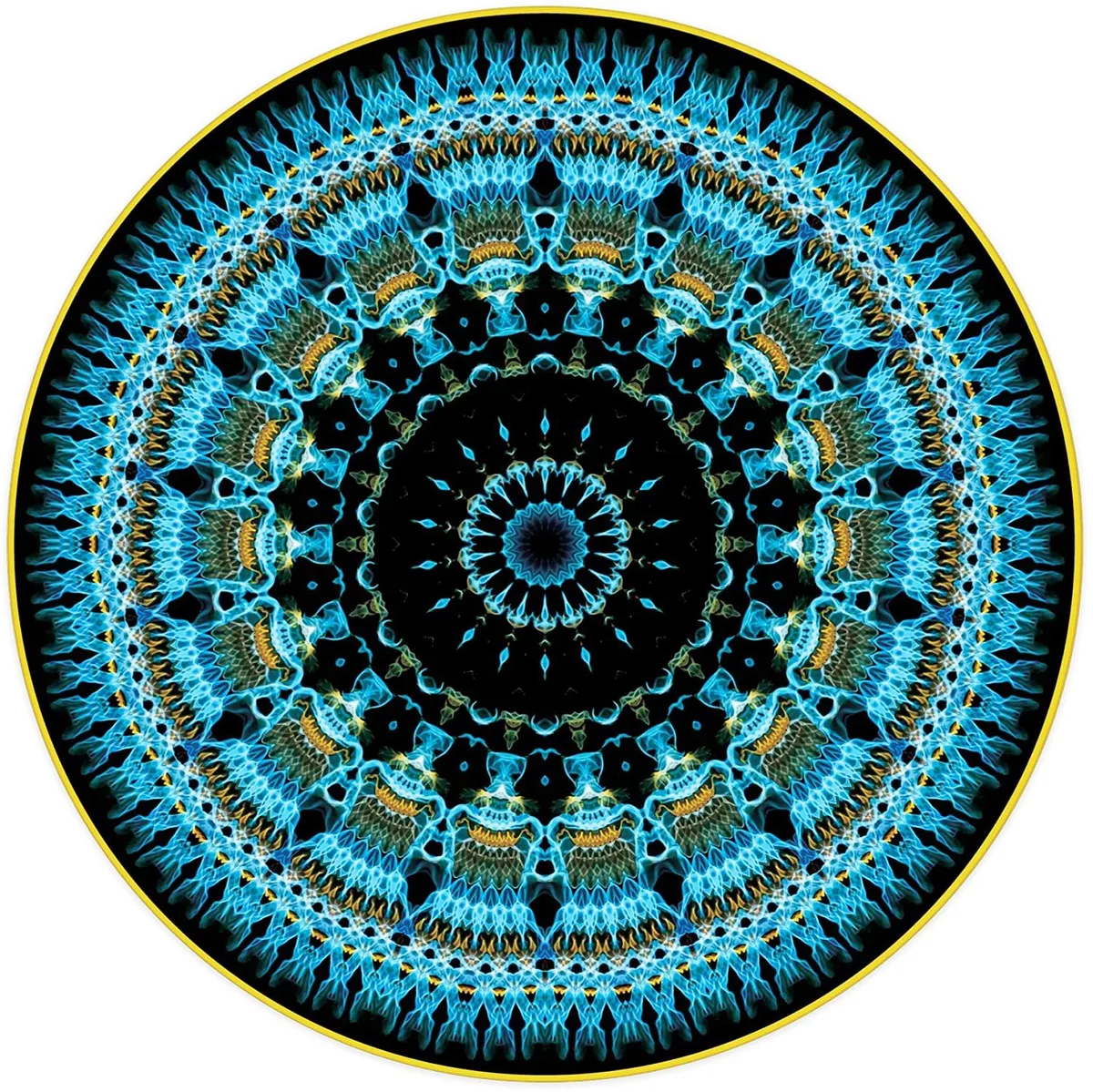 Puzzle Circular Mandala 500 Piezas Textura Azul