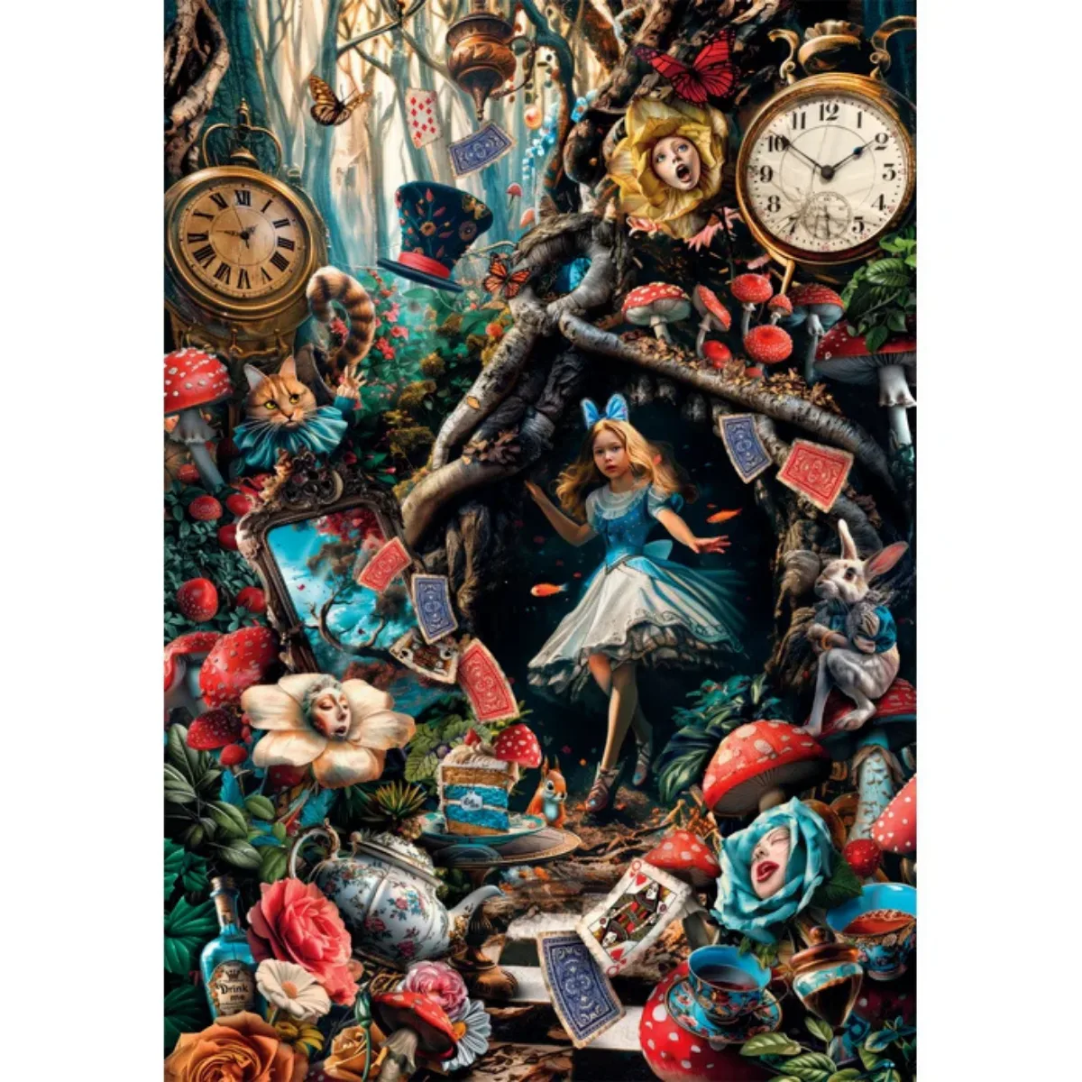 Puzzle Clementoni 1000 Piezas - Alicia en el Pais de las Maravillas