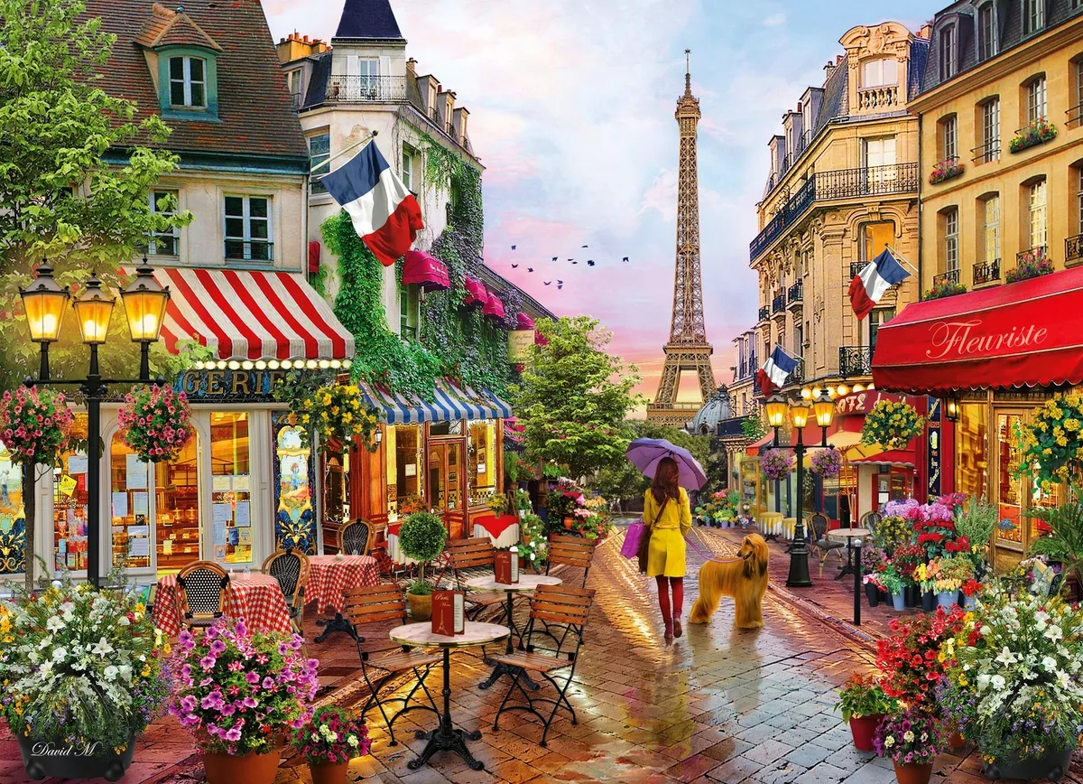 Puzzle Clementoni 1000 piezas - Flores en Paris