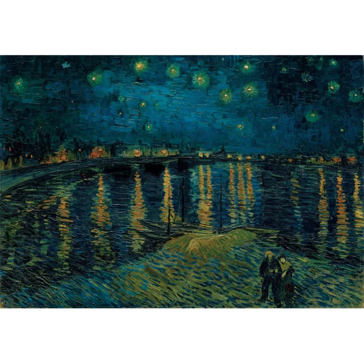 Puzzle Clementoni 1000 Piezas  - Noche Estrellada sobre el Rodano