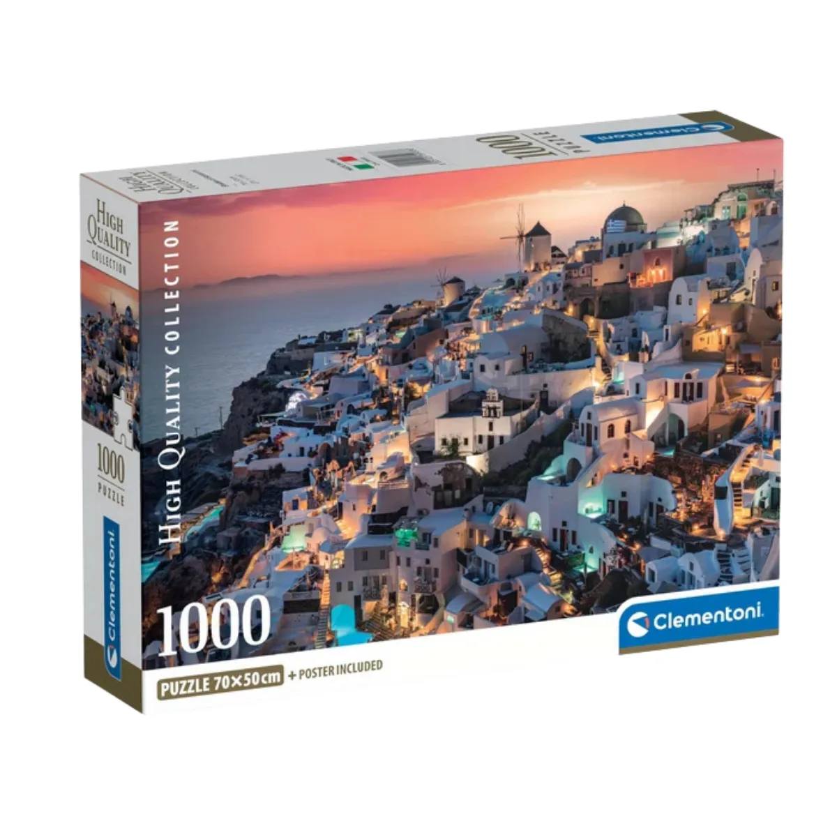 Puzzle Clementoni 1000 Piezas - Sombras de Santorini