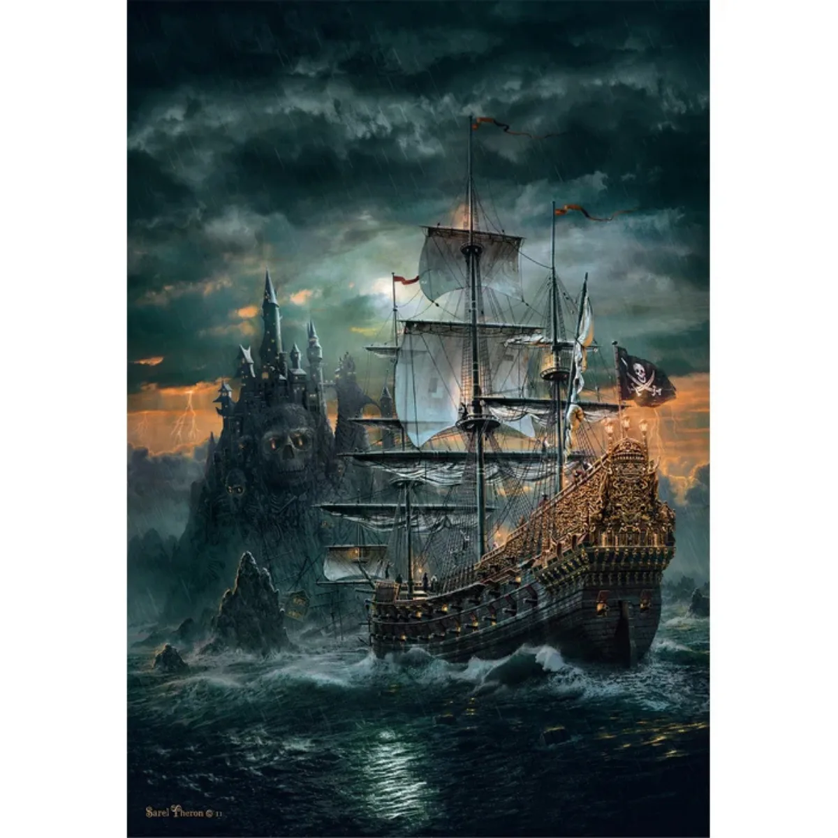 Puzzle Clementoni 1500 piezas - Barco Pirata