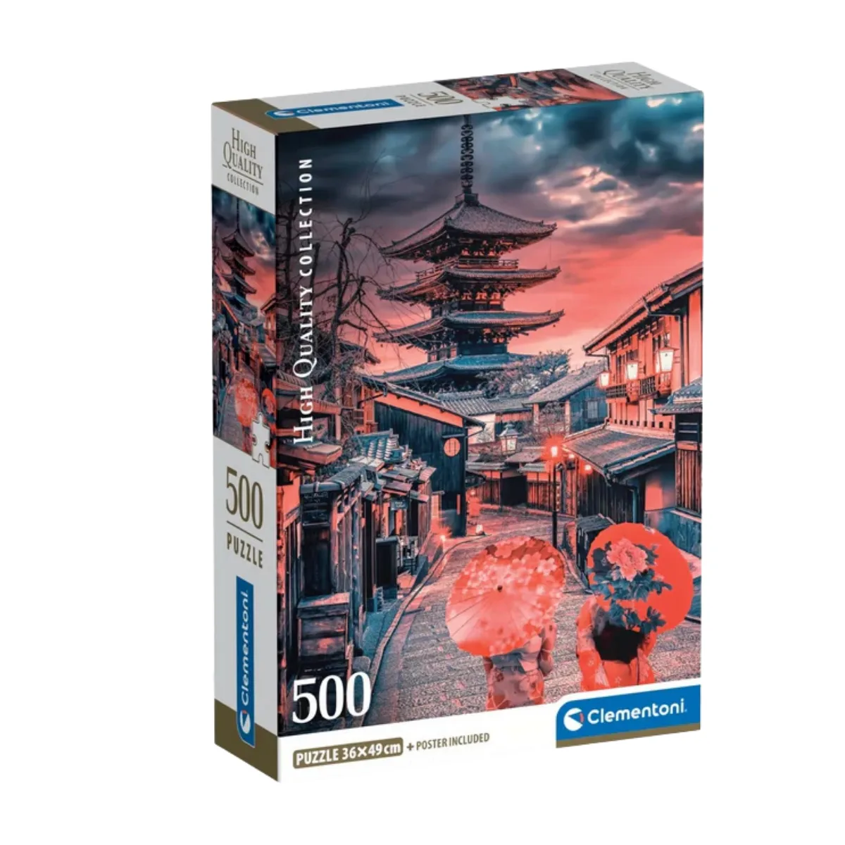 Puzzle Clementoni 500 piezas - Noche en Kioto