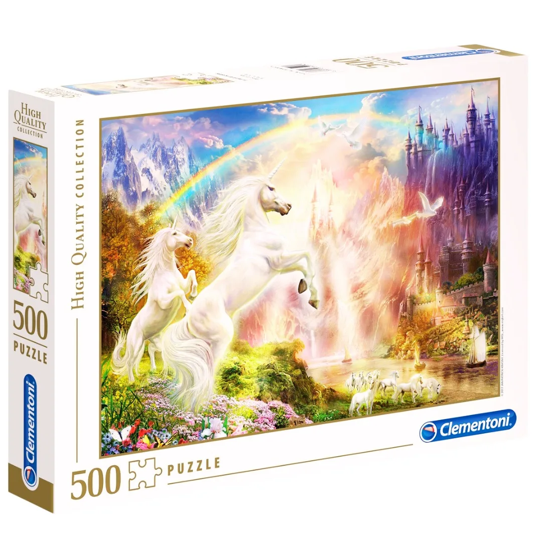 Puzzle Clementoni 500 piezas - Sunset Unicorns