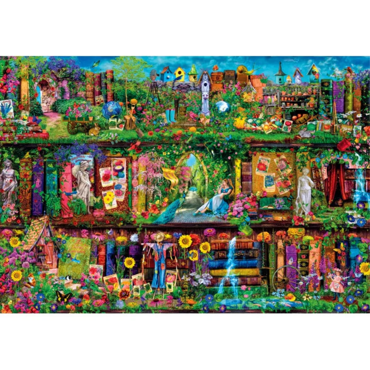 Puzzle Clementoni 6000 piezas - Estante de jardin