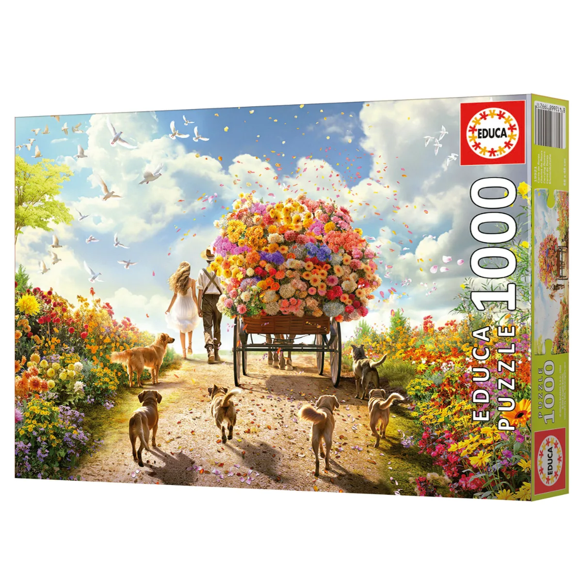 Puzzle Educa 1000 Piezas - Carro de Flores