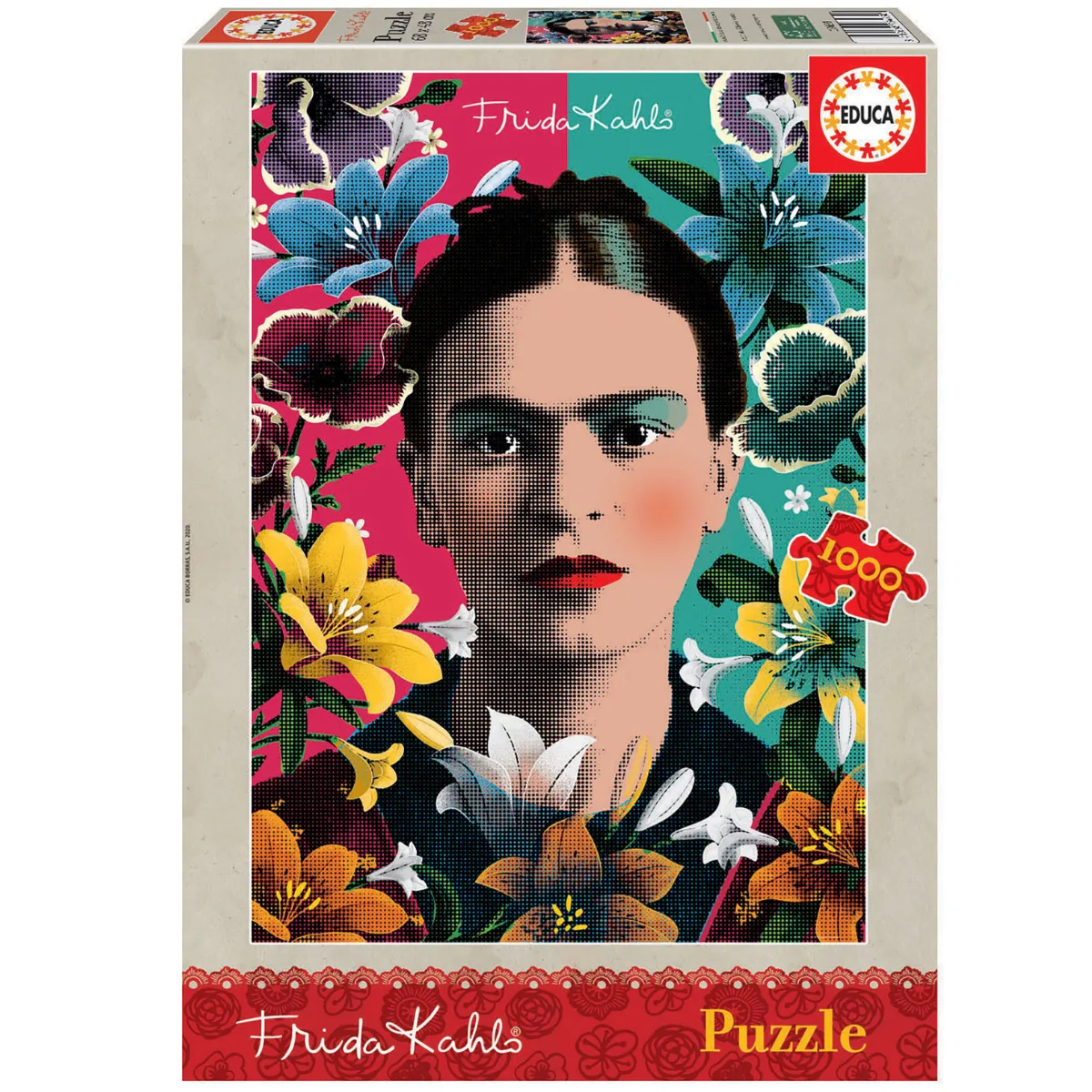 Puzzle Educa 1000 Piezas - Frida Kahlo