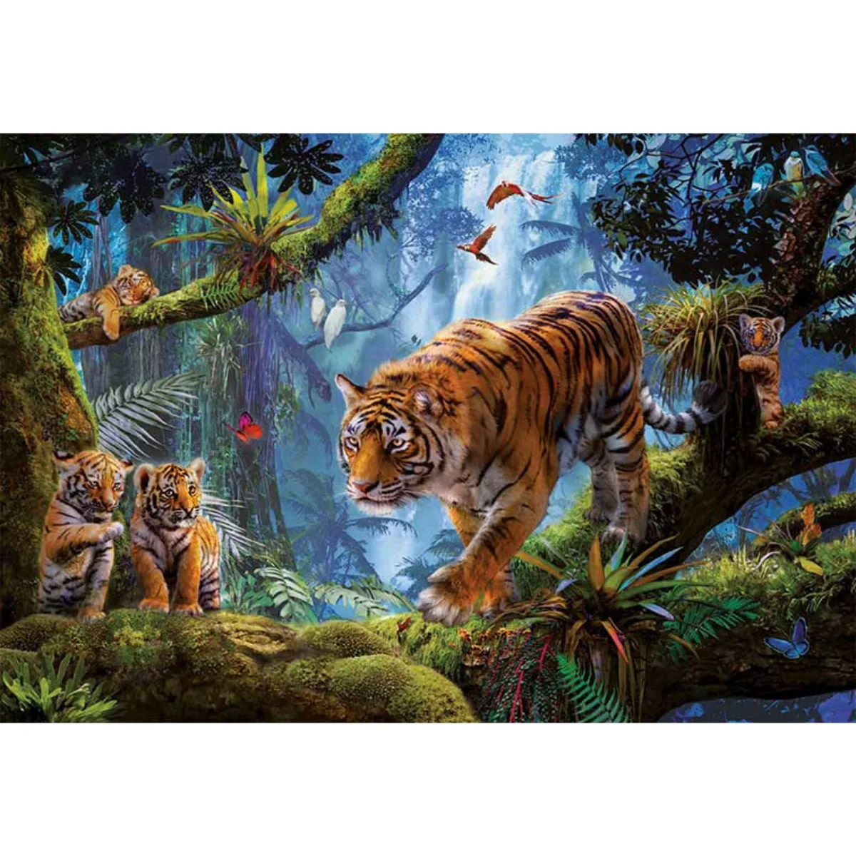 Puzzle Educa 1000 Piezas - Tigres en el arbol