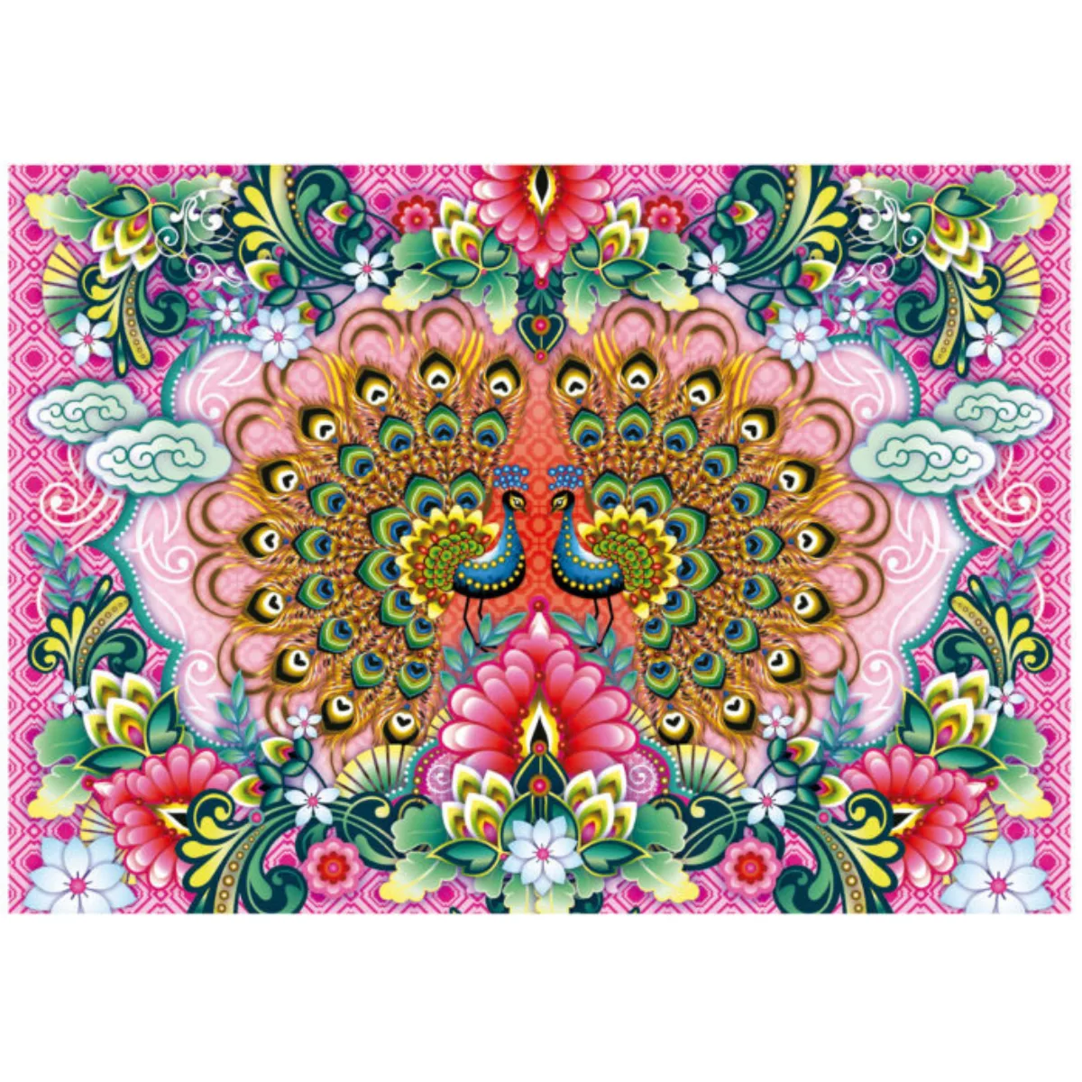 Puzzle Educa 1500 Piezas - Pavos reales de Bengala