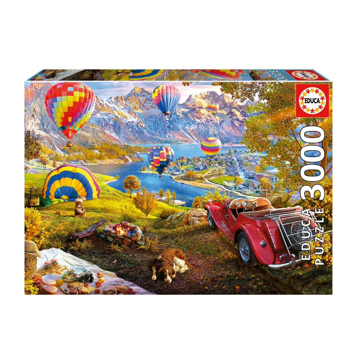 Puzzle Educa 3000 piezas - El Valle de los Globos Aerostaticos