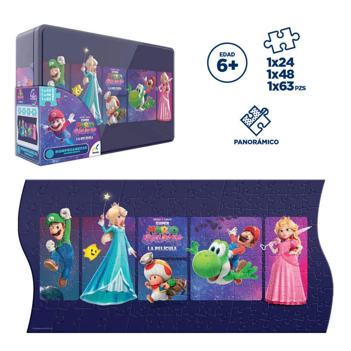 Puzzle en Lata 3 en 1 - Super Mario Galaxy 4