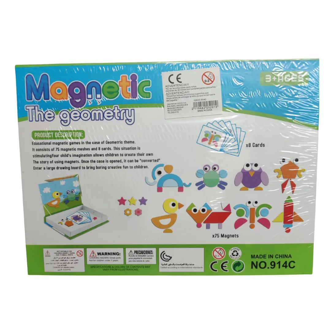 Puzzle Magnetico Animales Formas Expresiones Dinosaurio Princesas 9