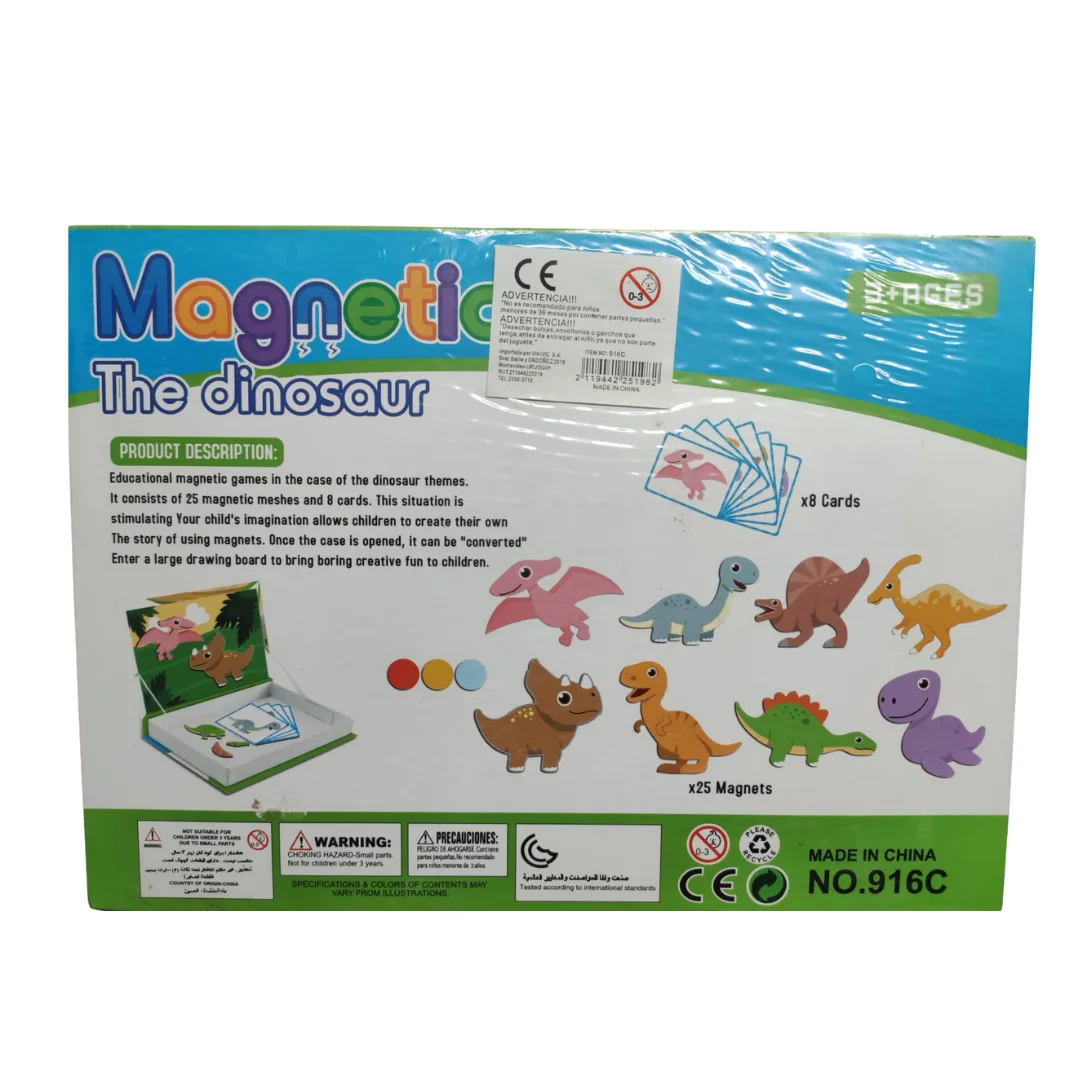 Puzzle Magnetico Animales Formas Expresiones Dinosaurio Princesas 6