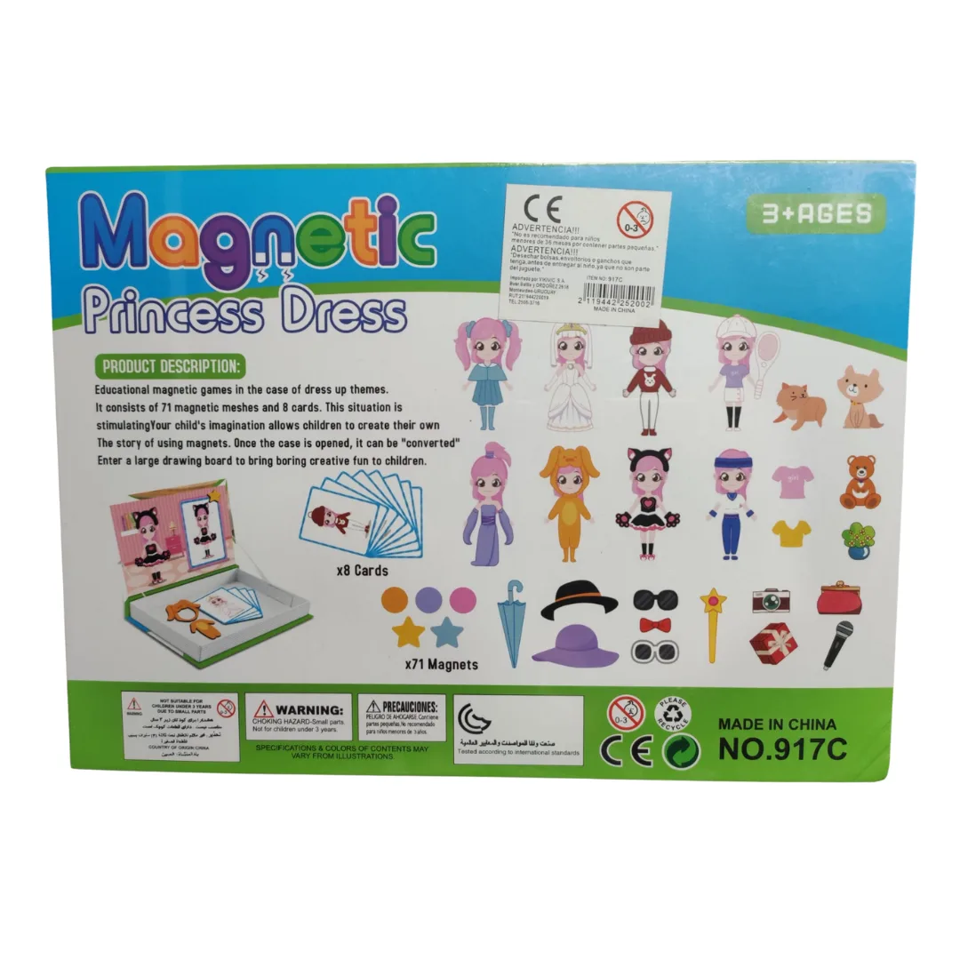 Puzzle Magnetico Animales Formas Expresiones Dinosaurio Princesas 10