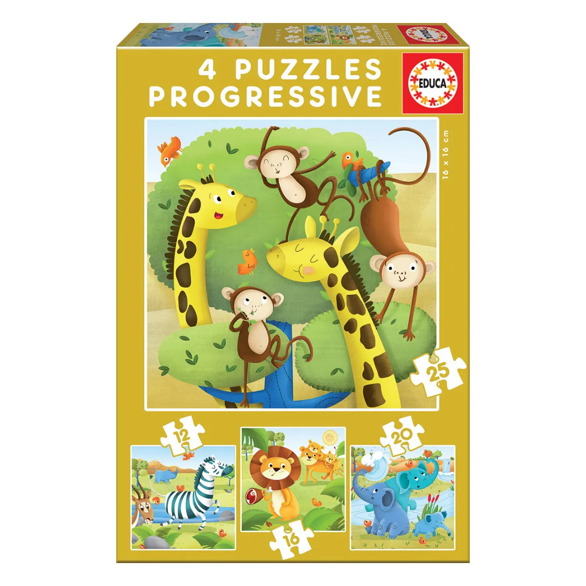 Puzzle Progresivo Educa - Animales