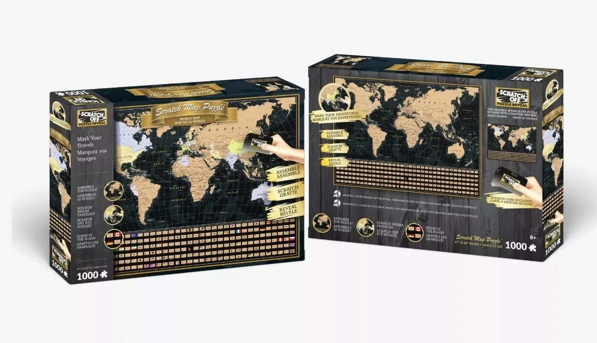 Puzzle Raspa y Descubre Paises - 1000 Piezas