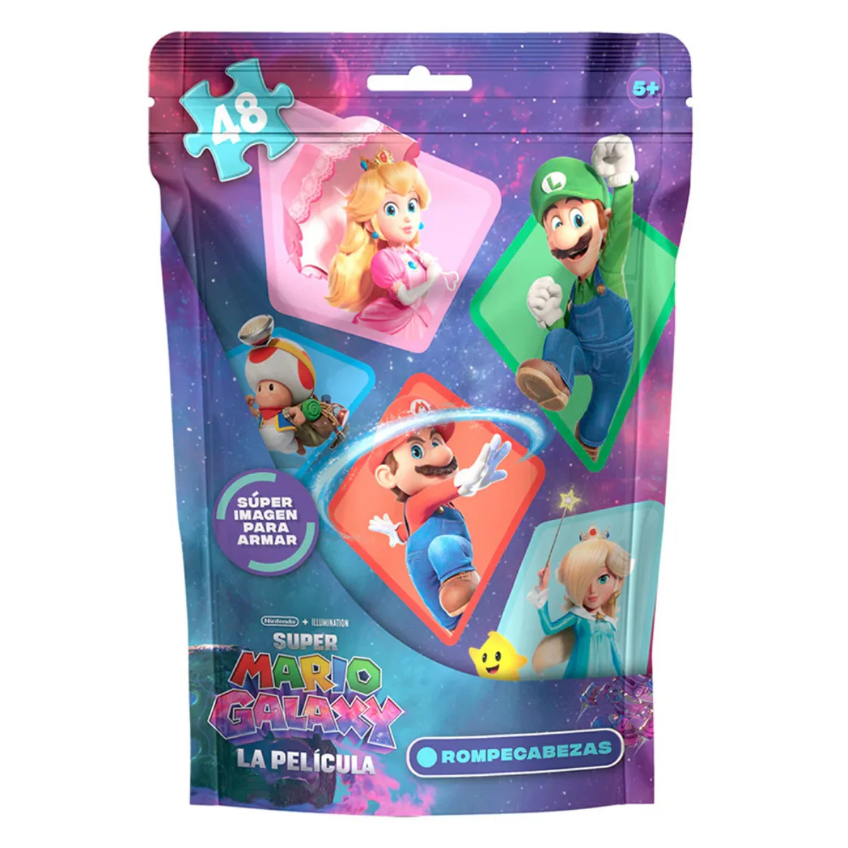 Puzzle Super Mario Galaxy 48 Piezas - Novelty