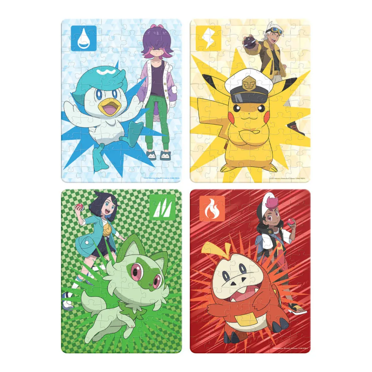 Puzzle x4 Pokemon 60 Piezas - Novelty