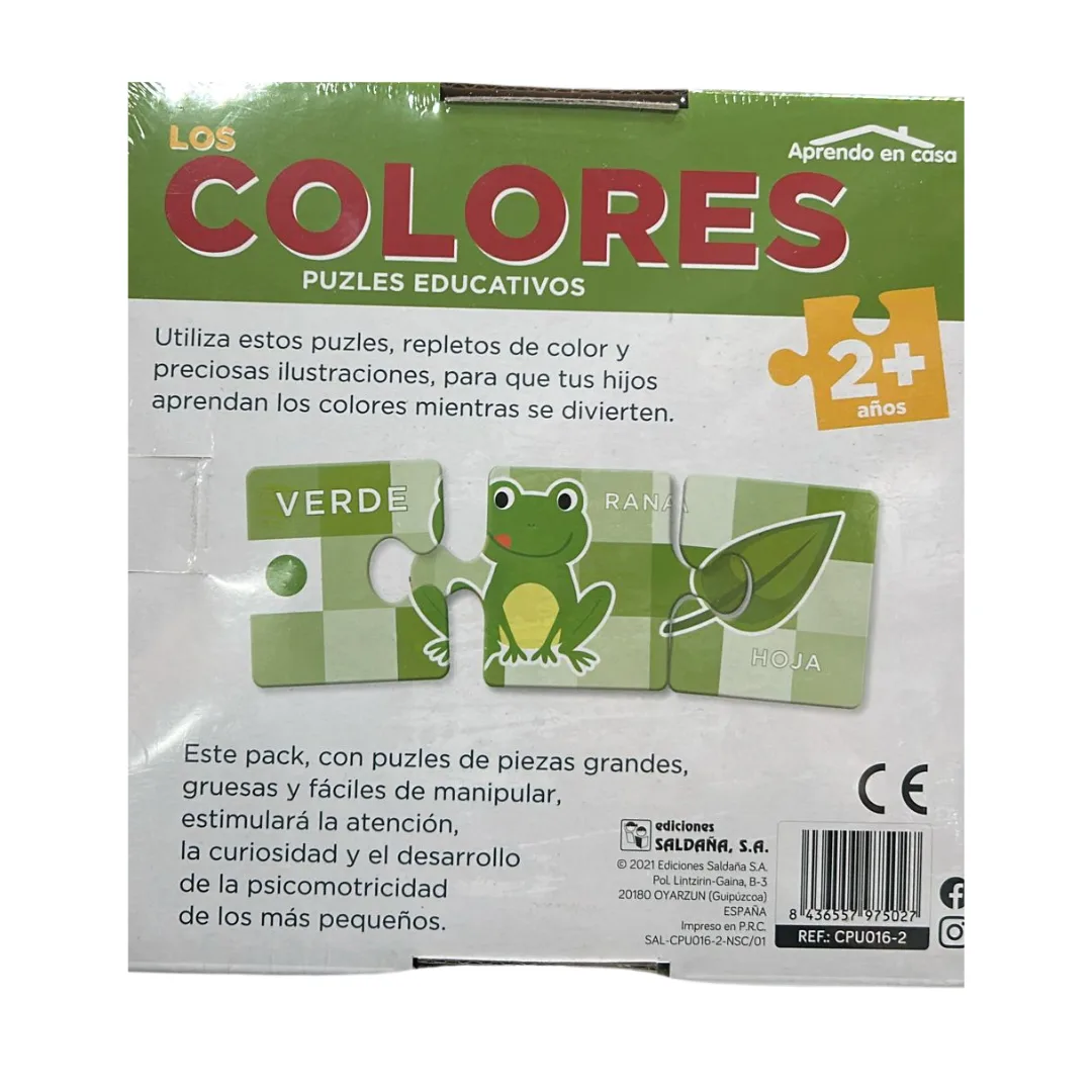 Puzzles educativos - Los Colores