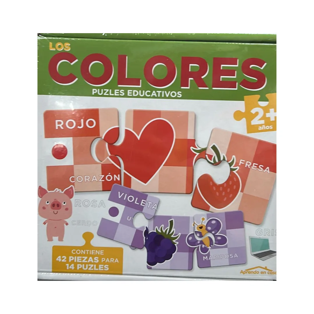 Puzzles educativos - Los Colores
