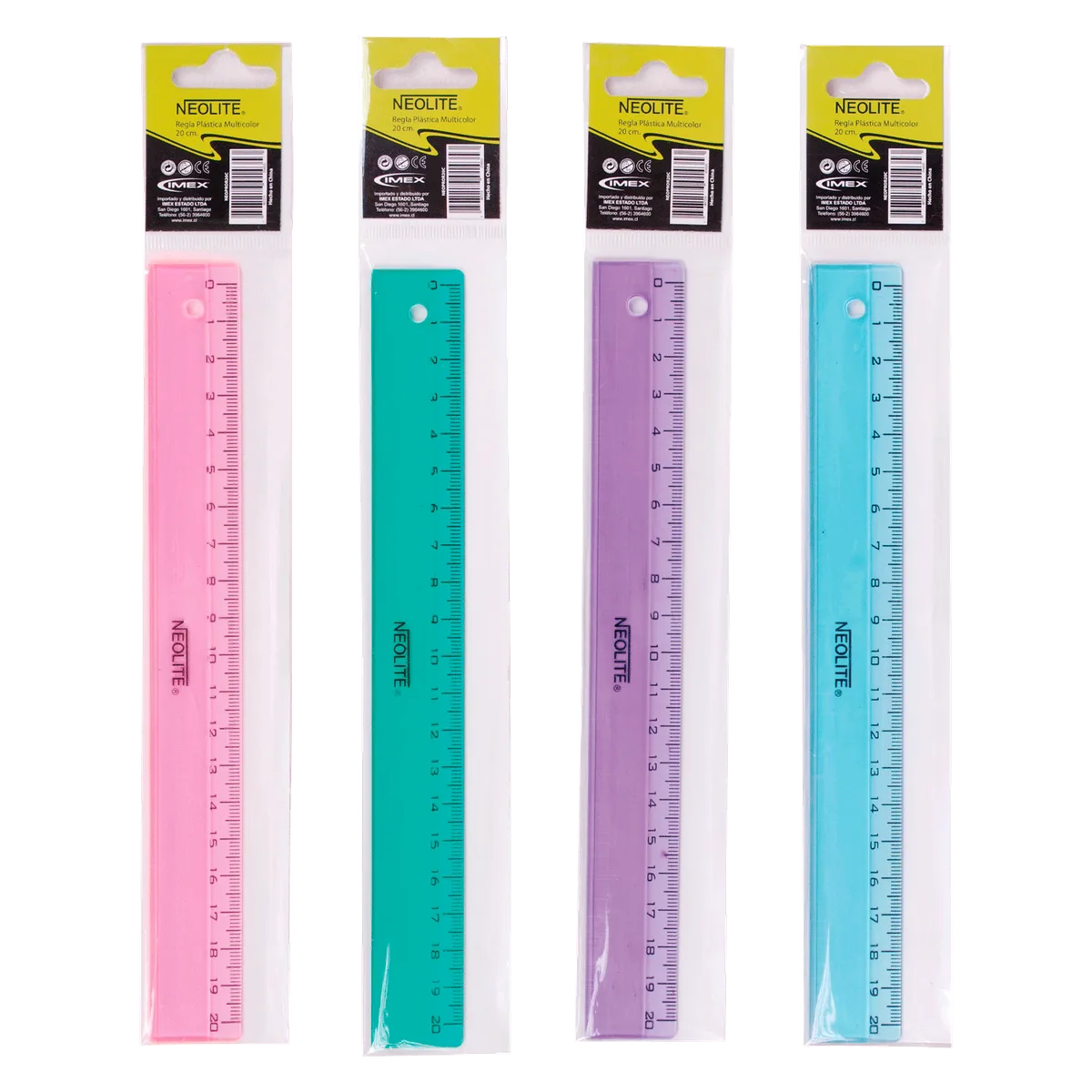 Regla 20cm - Varios colores