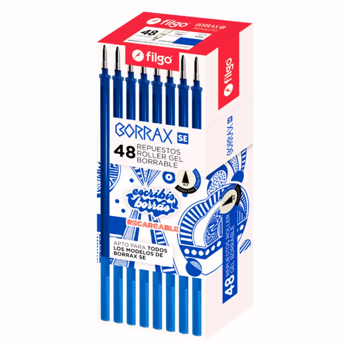 Repuesto x48 Lapicera Borrable - Filgo