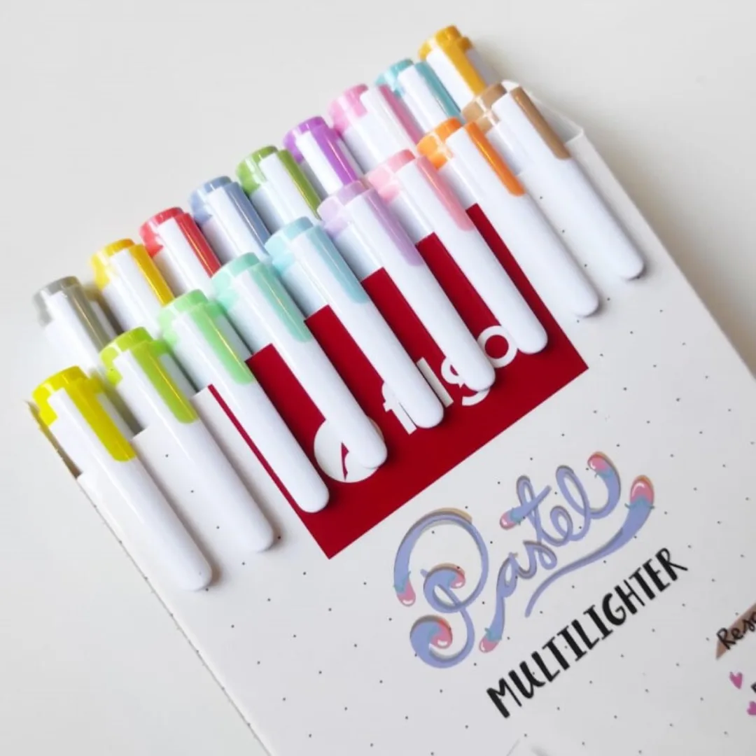 Resaltadores Doble Punta x18 Pasteles - Filgo