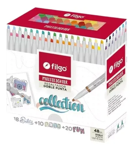 Resaltadores Doble Punta x48 - Filgo