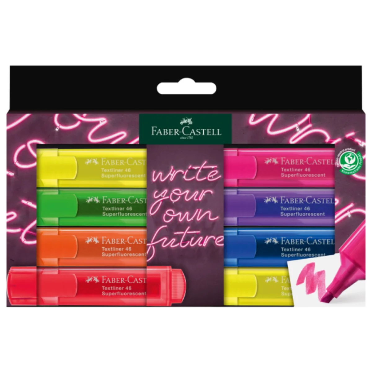 Resaltadores Fluo x8 - Faber Castell