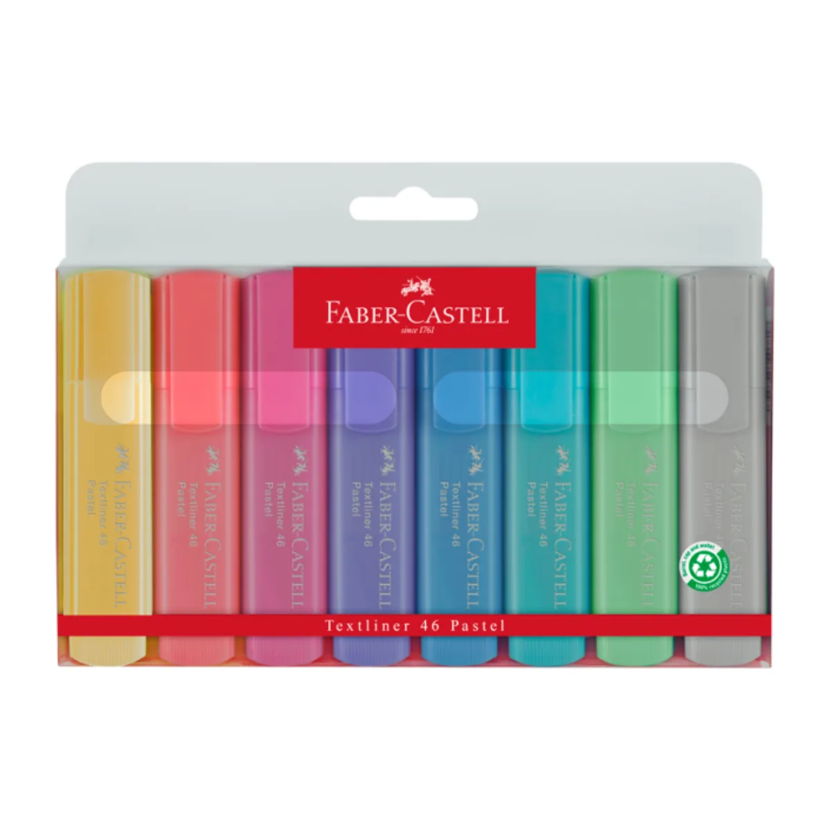 Resaltadores Pasteles x8 - Faber Castell