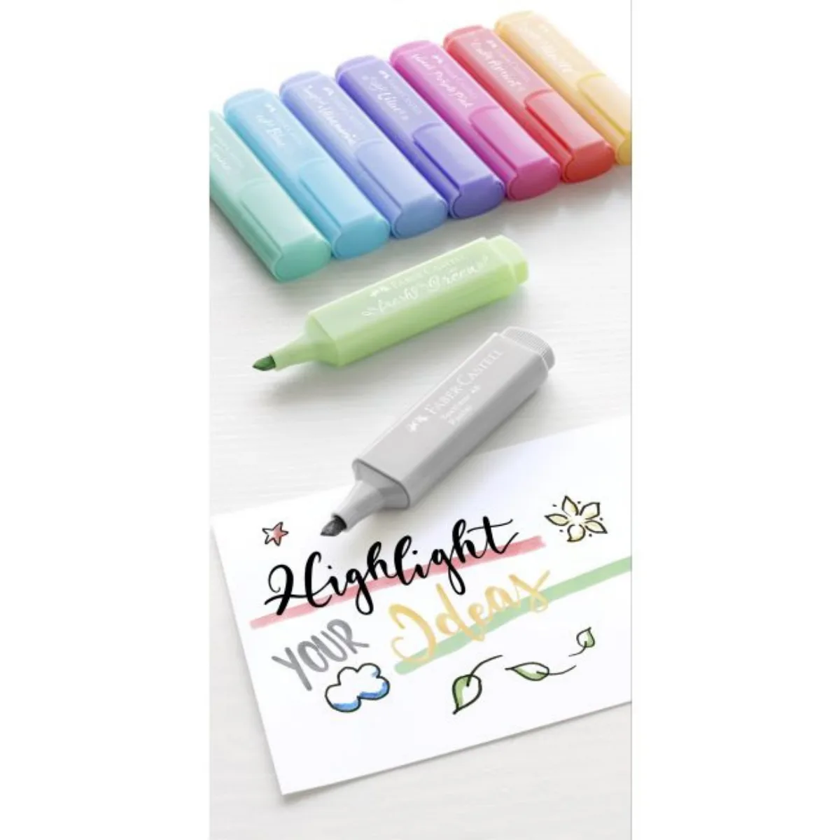 Resaltadores Pasteles x8 - Faber Castell