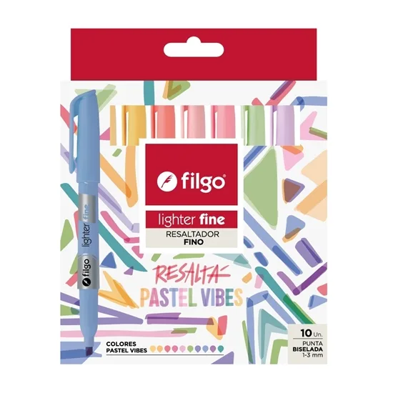 Resaltadores x10 Pastel Vibes - Filgo