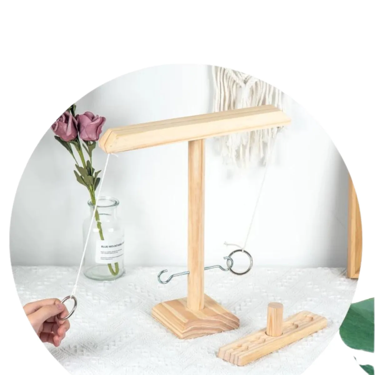 Ring Wood Toss Game + Shot