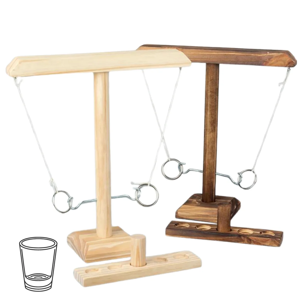 Ring Wood Toss Game + Shot