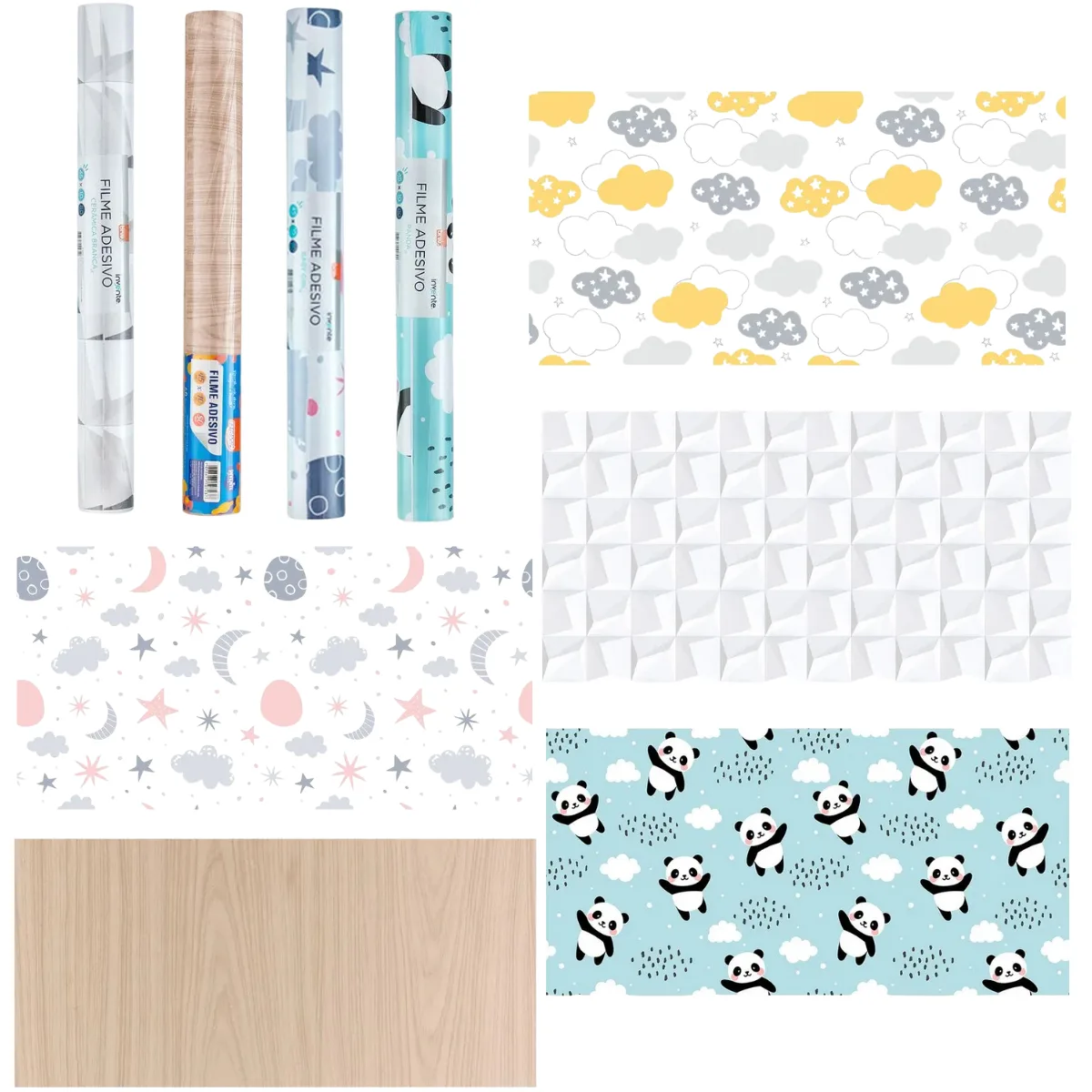 Rollo 10mts Papel Contact Autoadhesivo - Diseños