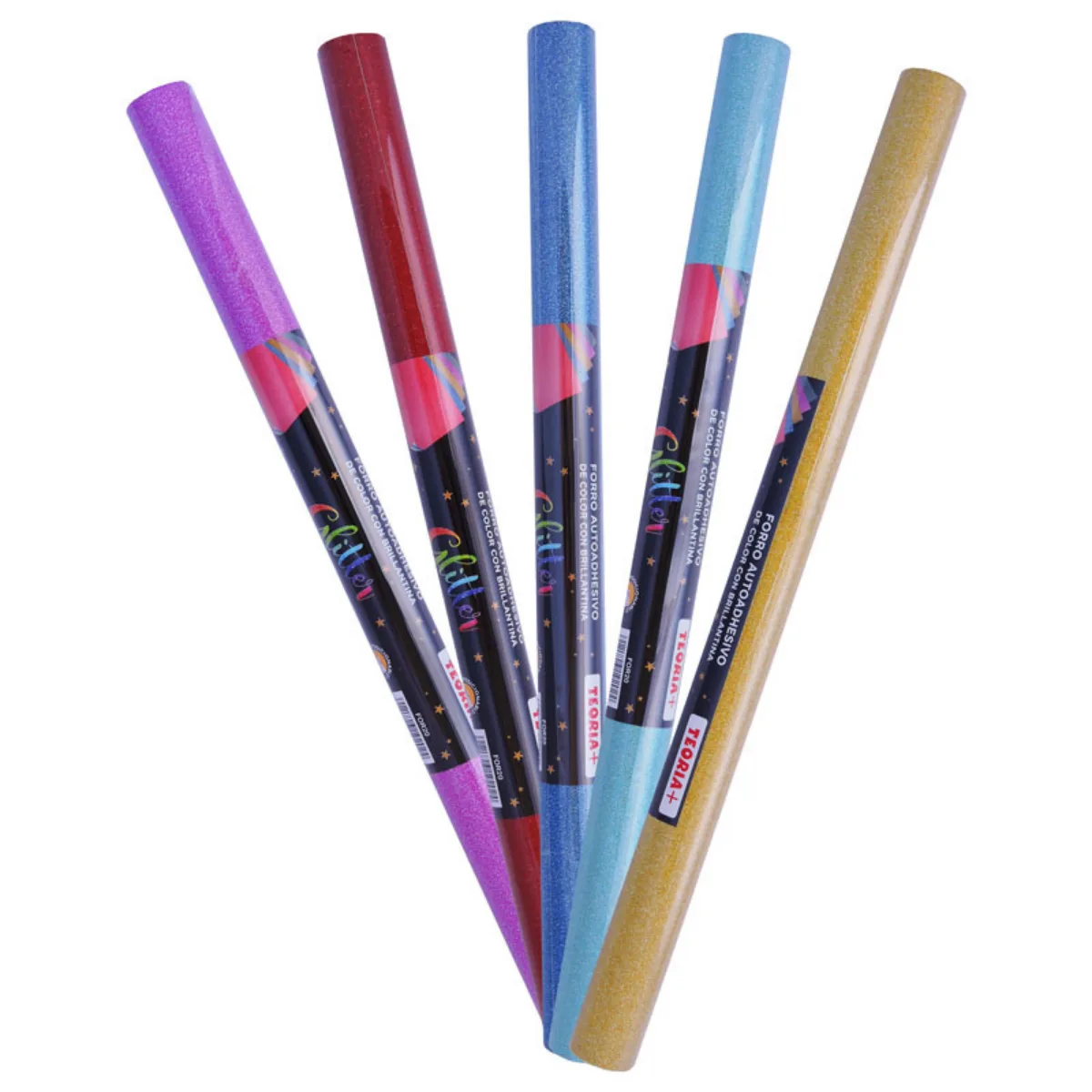 Rollo Contact Autoadhesivo con Brillantina 1mt