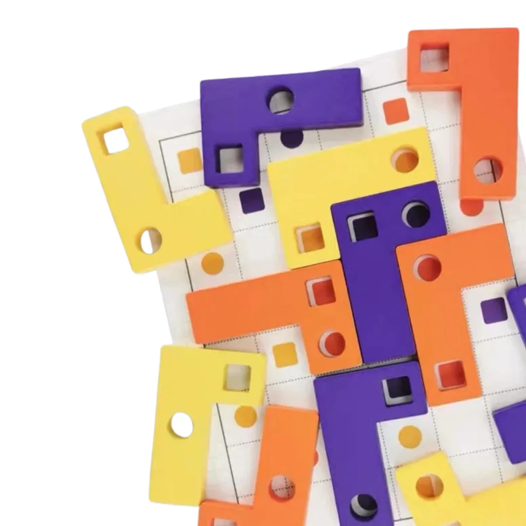 Rompecabezas tetris de encastre