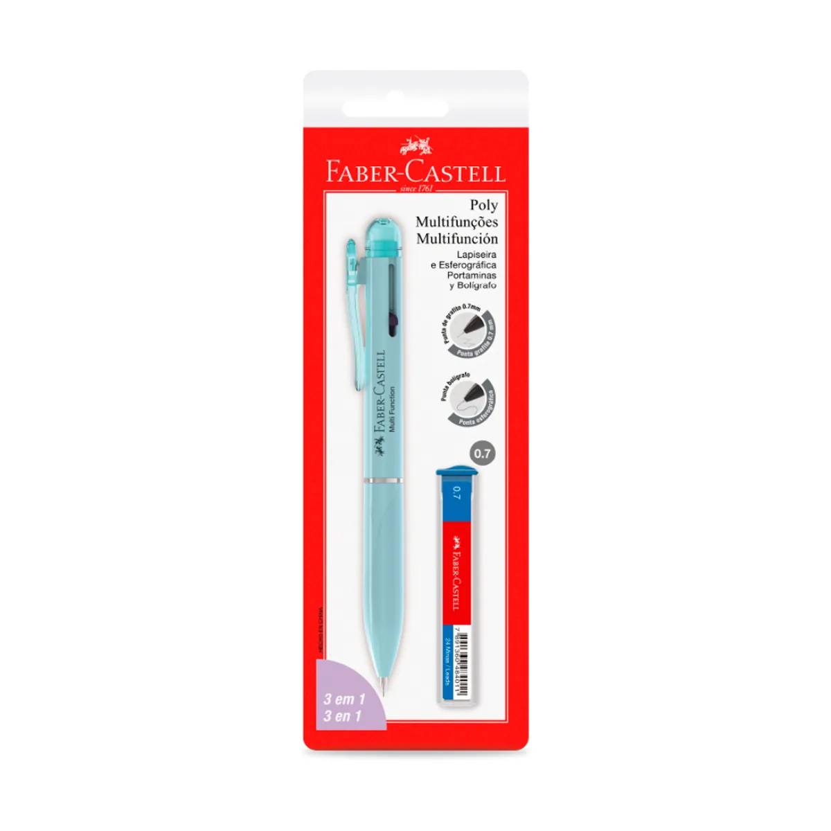 Set 3 en 1 Lapicera y Lapiz con Grafos - Faber Castell