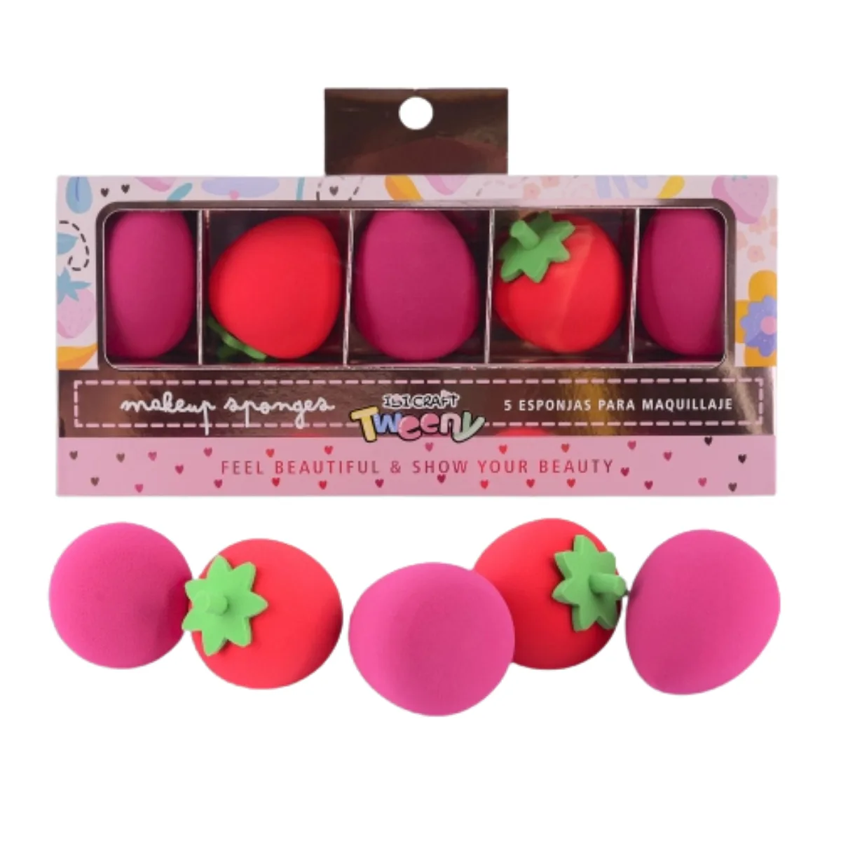 Set 5 Esponjas Maquillaje - Ibi Craft
