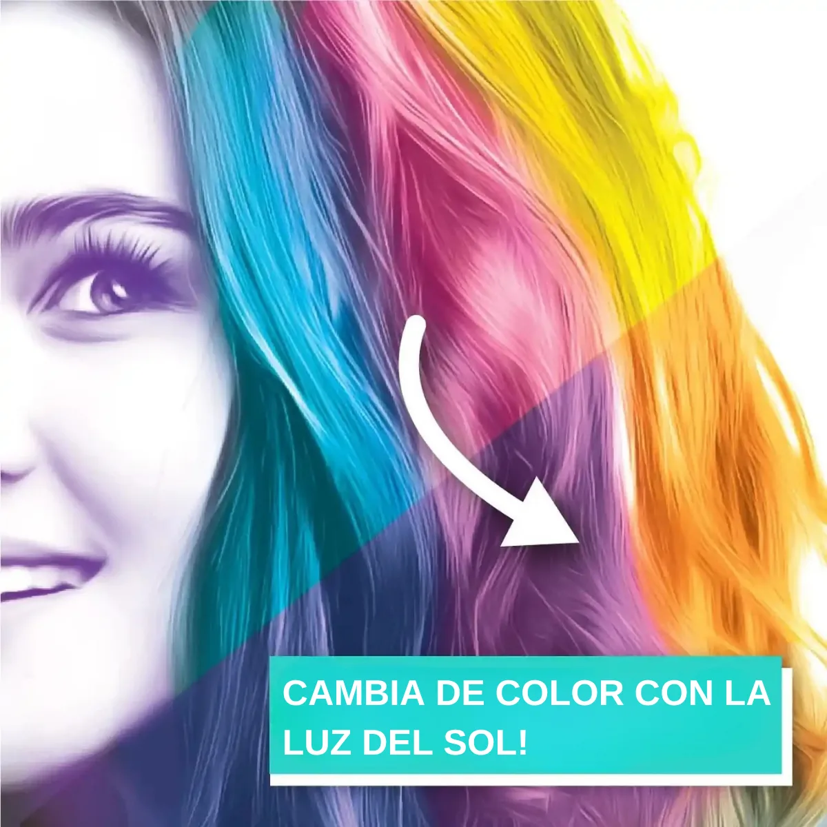 Set 5 Tizas para Cabello - Cosmetico infantil