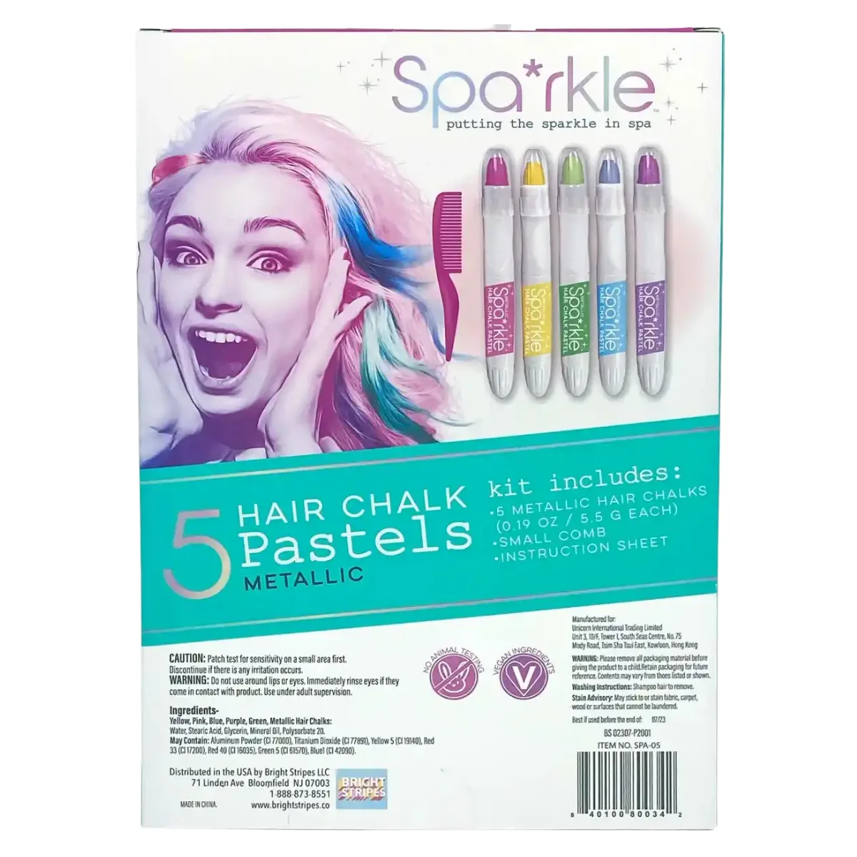 Set 5 Tizas para Cabello - Cosmetico infantil 3