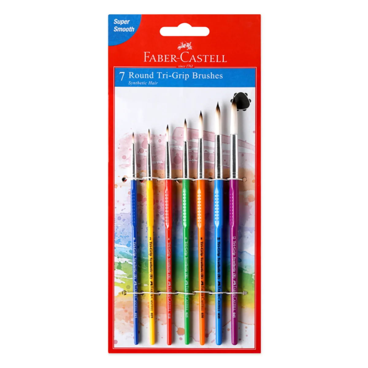 Set 7 Pinceles Punta Redonda - Faber Castell