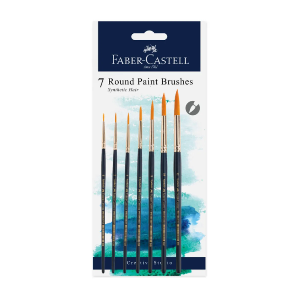 Set 7 Pinceles Punta Redonda - Faber Castell