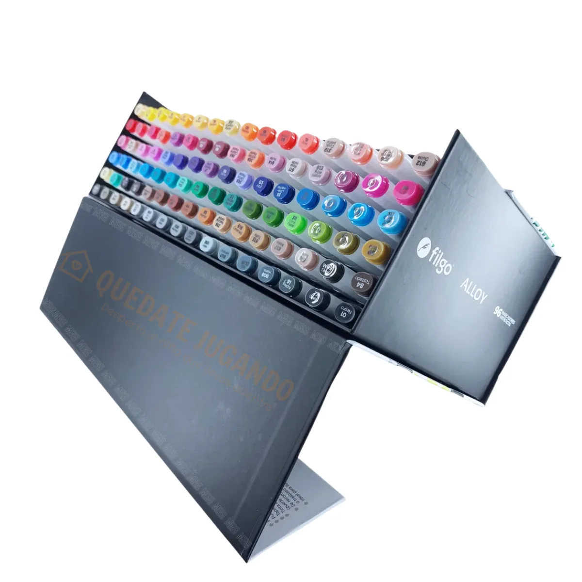 Set 96 Marcadores Filgo Alloy Sketch Doble Punta Estuche Magnetico 4