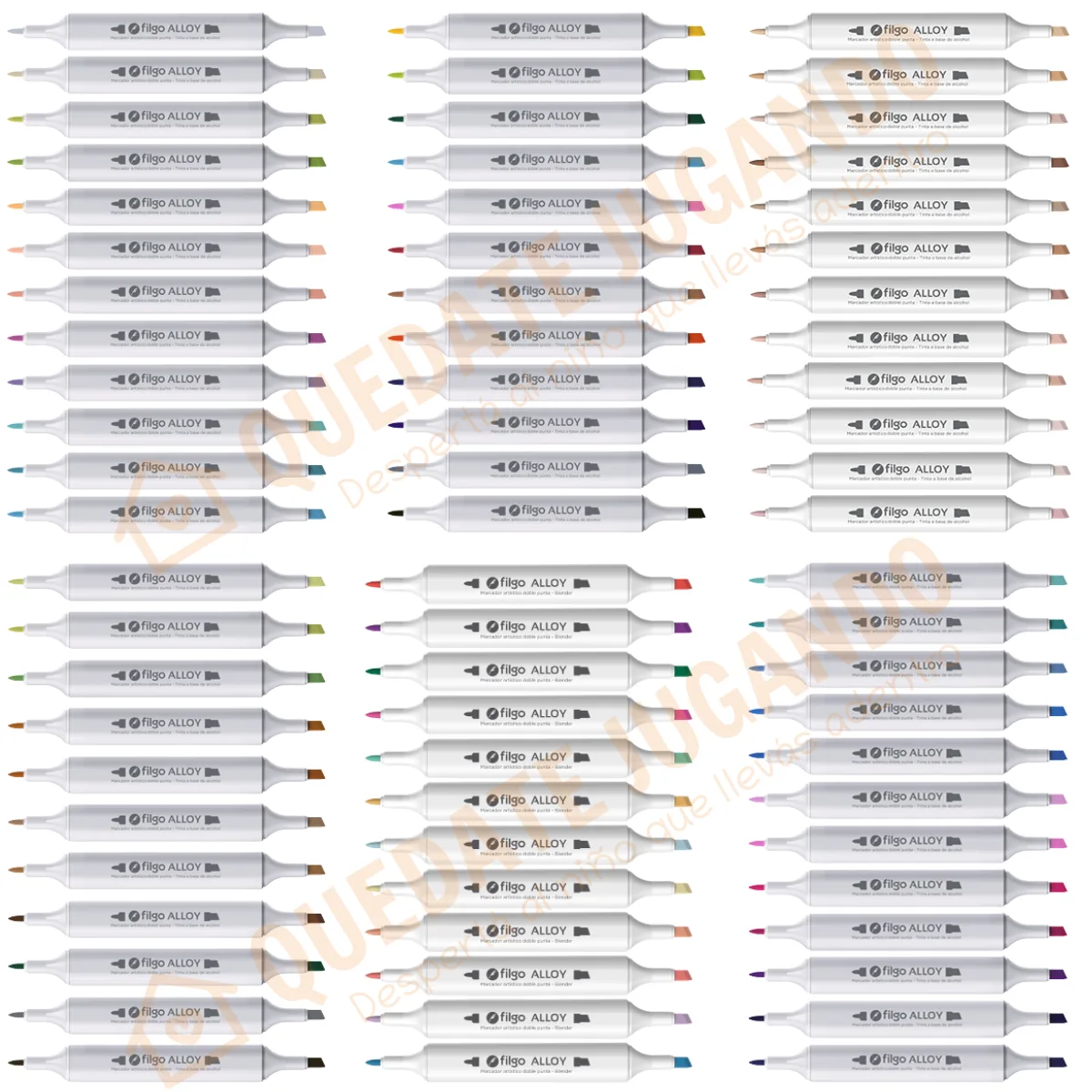 Set 96 Marcadores Filgo Alloy Sketch Doble Punta Estuche Magnetico