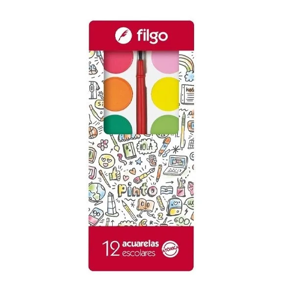 Set Acuarelas x12 - Filgo