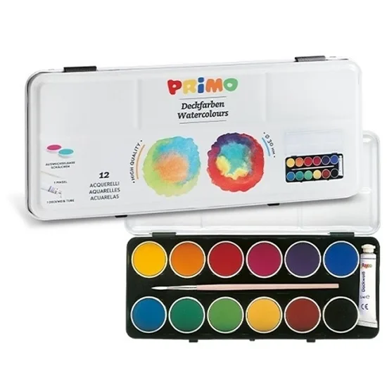Set Acuarelas x12 Lata - Primo
