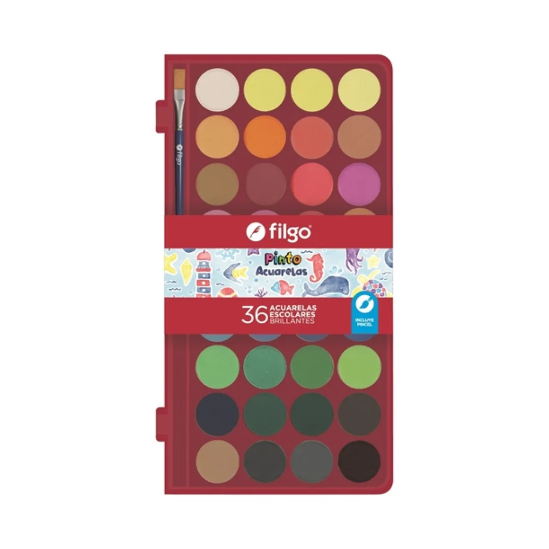 Set Acuarelas x36 - Filgo